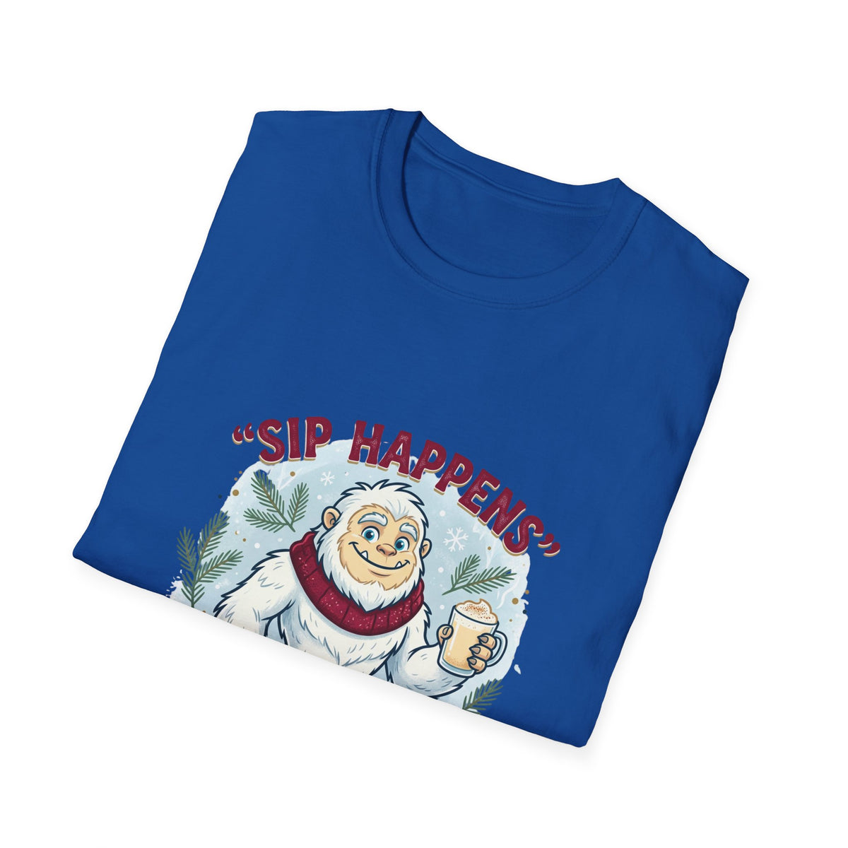 Sip Happens Yeti T-Shirt — Funny Winter Coffee Tee