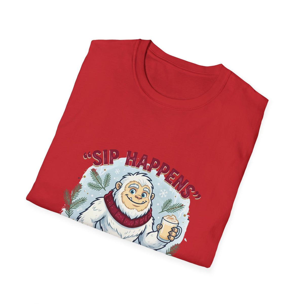 Sip Happens Yeti T-Shirt — Funny Winter Coffee Tee