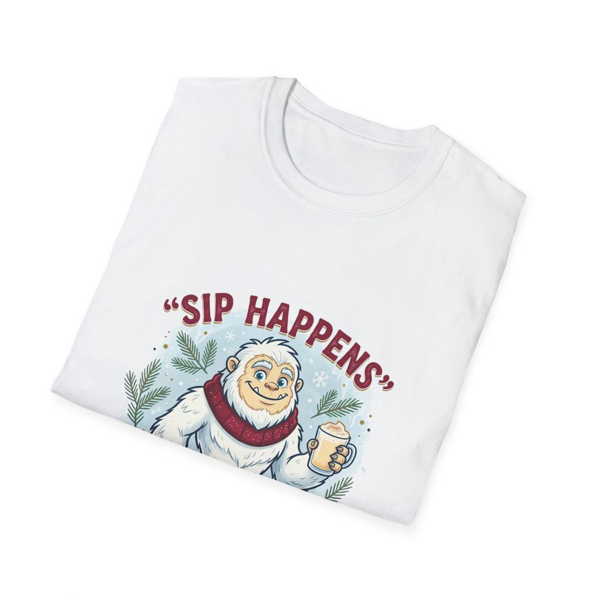 Sip Happens Yeti T-Shirt — Funny Winter Coffee Tee