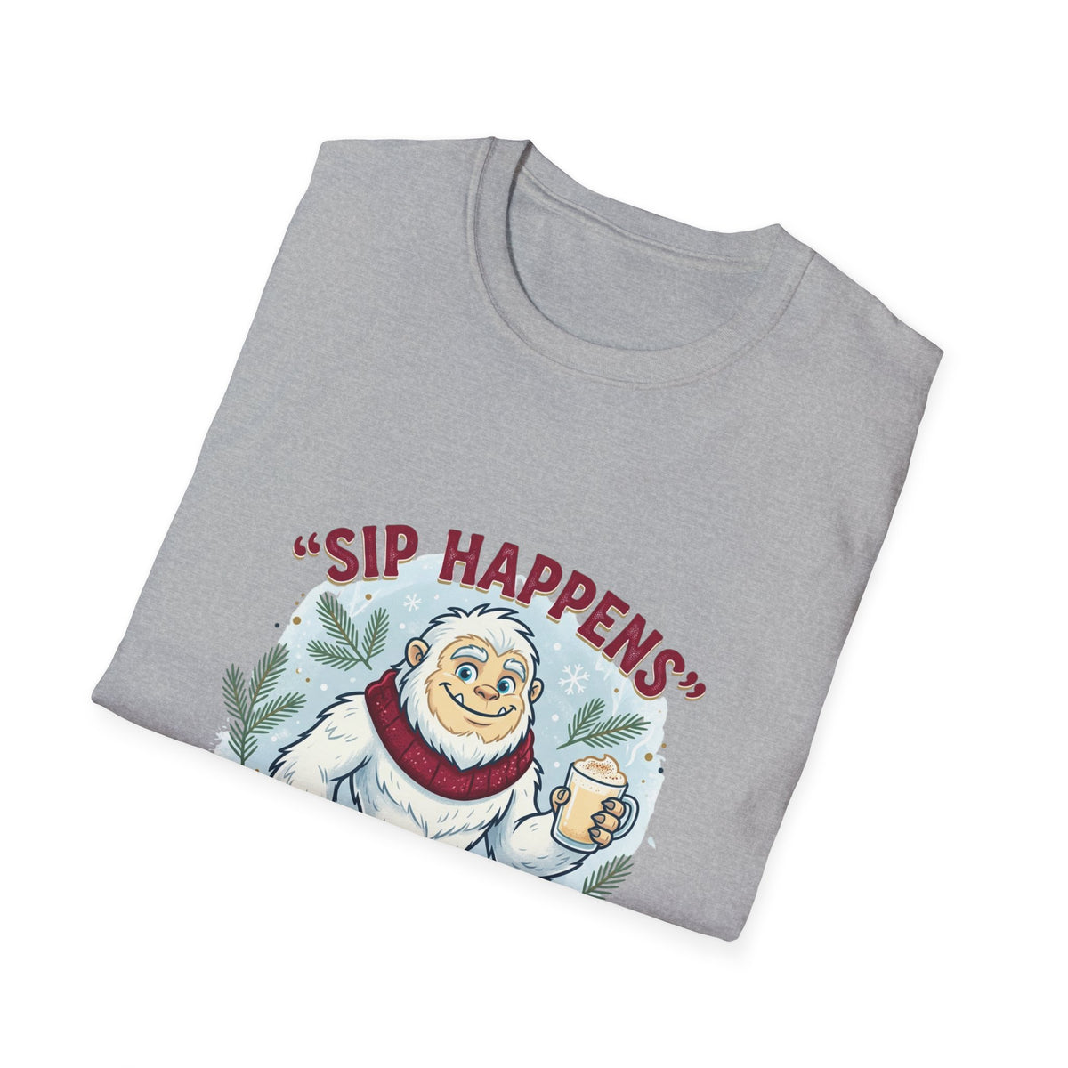 Sip Happens Yeti T-Shirt — Funny Winter Coffee Tee